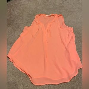 Lush coral tank top